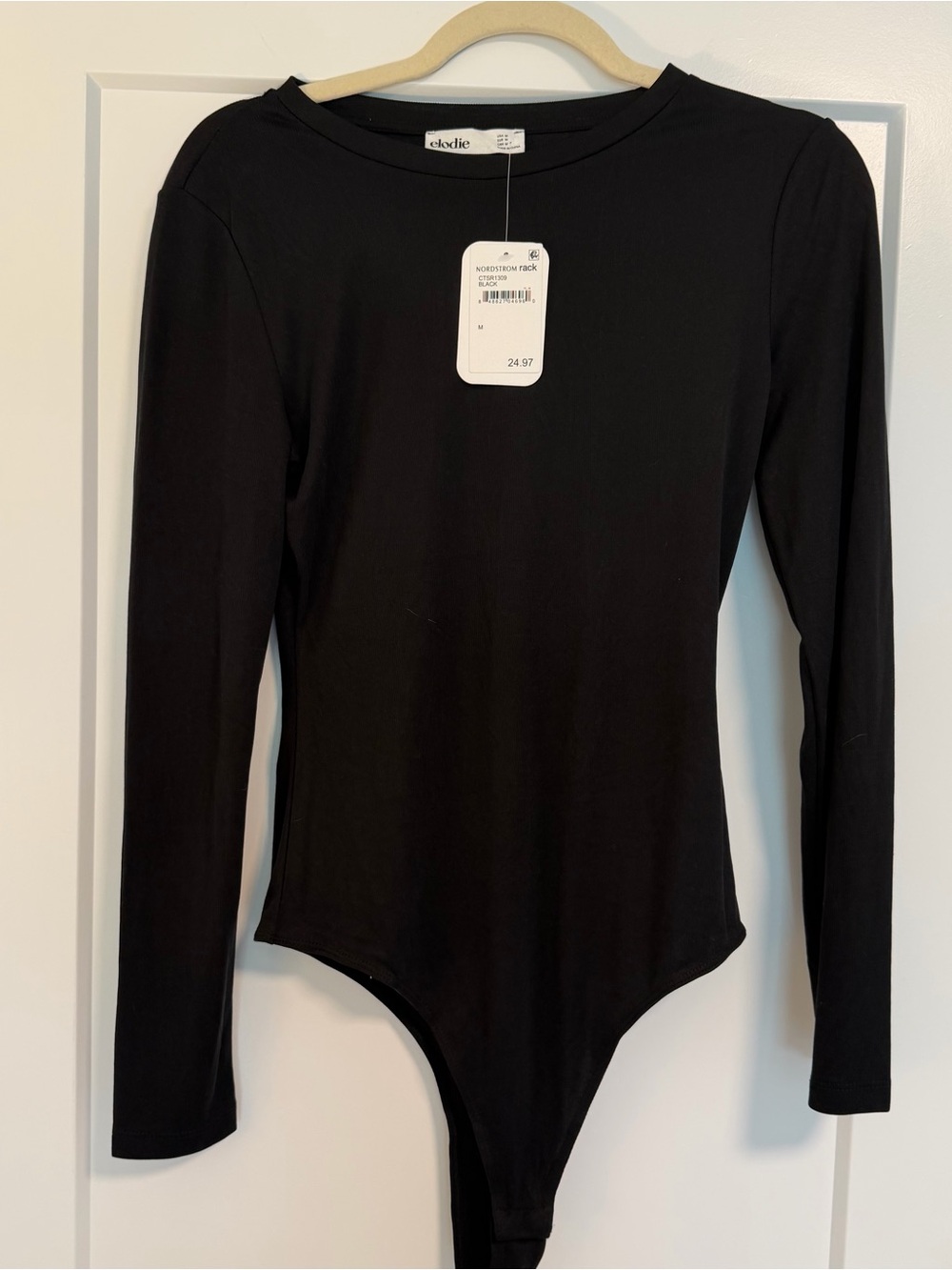 NWT!! Elodie Women’s Black Long-Sleeve Bodysuit